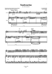 Tambourine for violin and piano